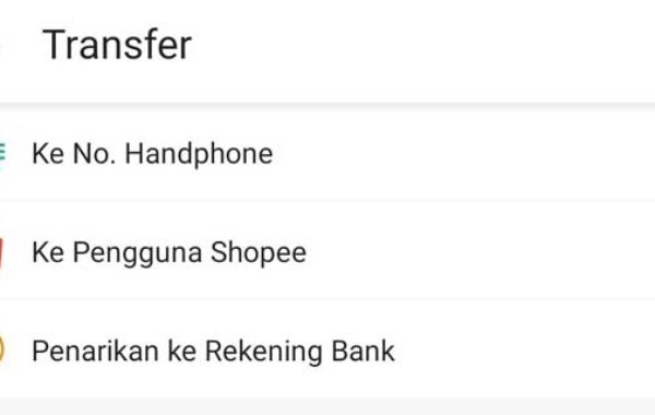 Cara Transfer Saldo ShopeePay ke Rekening