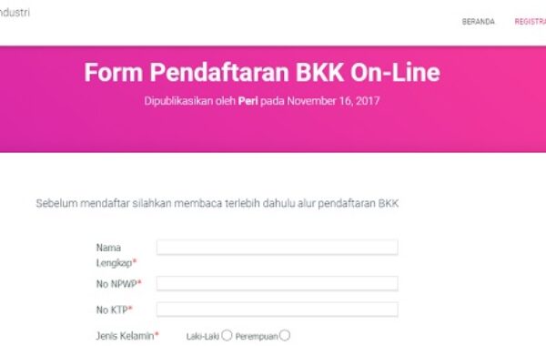 Web Online BKK SMK Mitra Industri MM2100