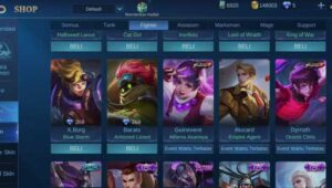 Daftar Harga Skin Fighter Mobile Legends