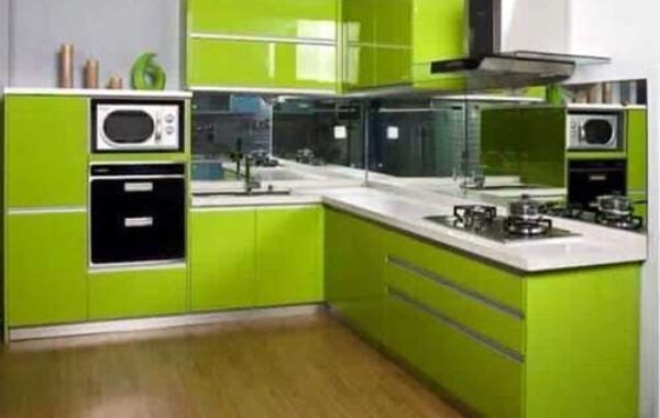 Konsep Dapur Cantik Warna Hijau
