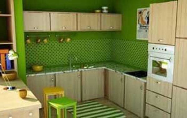 Cat Dinding Dapur Warna Hijau