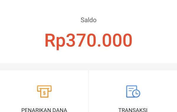 Saldo Penjual di Akun Shopee
