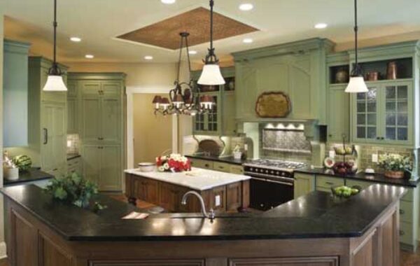 Dapur Sederhana dengan Nuansa Hijau