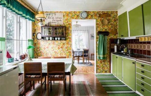 Ruangan Dapur Cantik Hijau