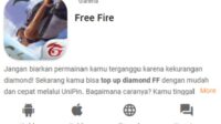 Top Up diamond Free fire di UniPin