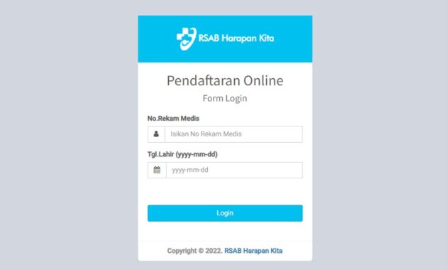 Daftar RSABHK Pendaftaran Online Pasien