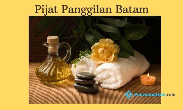 Jasa Pijat Panggilan Batam