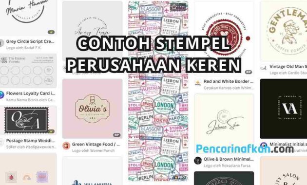 Contoh dan Cara membuat Stempel Perusahaan Keren dan Unik