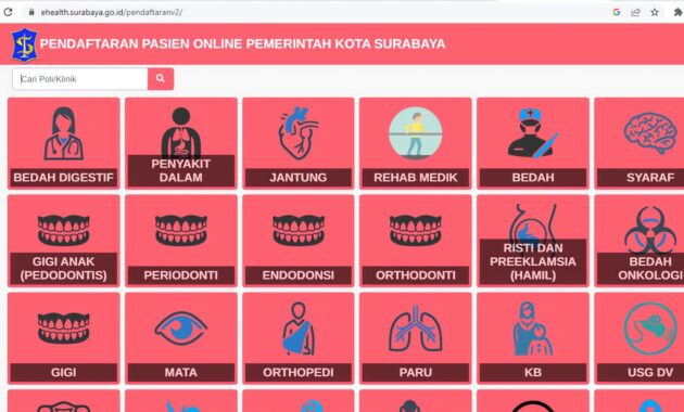 daftar online rumah sakit Surabaya