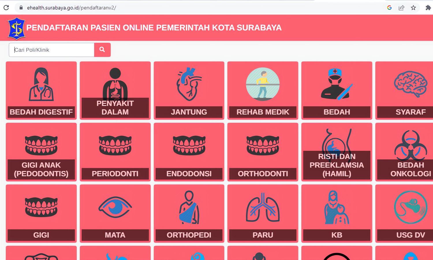 daftar online rumah sakit Surabaya