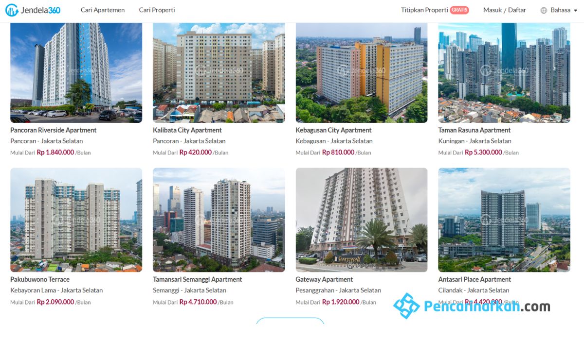 situs sewa apartemen